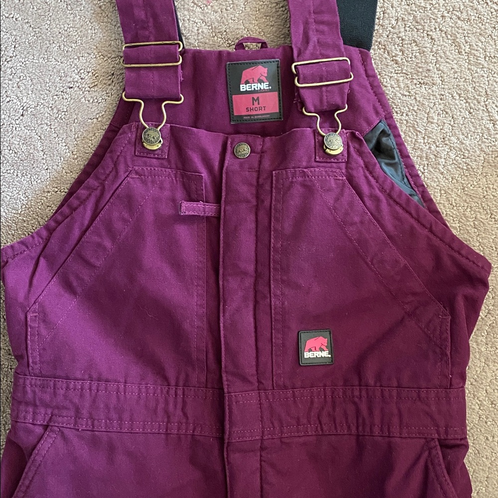Purple Overalls Snow Pants - Picture 2 of 5